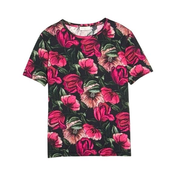 SANDRO PARIS FLORAL T-SHIRT - Picture 1 of 9